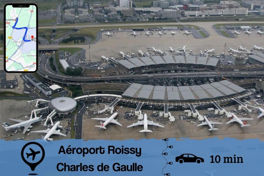Apartament Smart House Airport Cdg, Asterix Louvres Zewnętrze zdjęcie